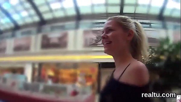 Adorable czech kitten was tempted in the mall and fuckedin pov