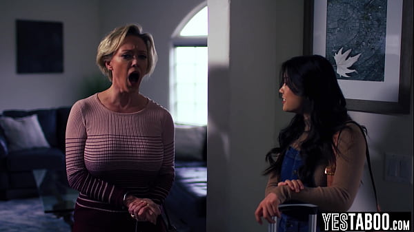 Asian lesbian teen seduces her stepmoms_big boobs maturebestie