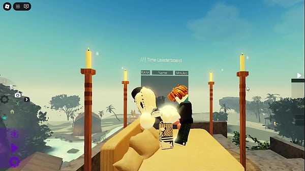 Lucky Baconfucks acute girl for Teasing in Roblox1