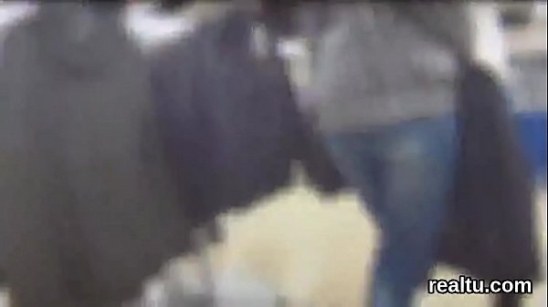 Charming czech girl gets teased in the_shopping centre and_poked in pov