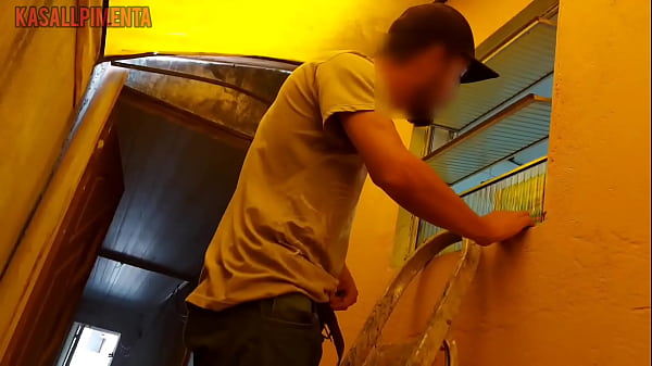 Looking at my neighbor taking a bath i ended up getting caught