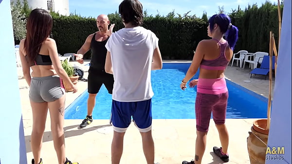 The Coach Does Private Class With Beautiful Girls. thumbnail