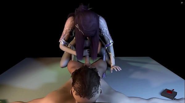 3d hot cosplay slut naked her perfect asses sitting on the big cock 