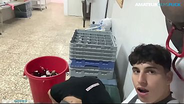 Caught On Break: Coworkers Sharing A Secret Blowjob thumbnail