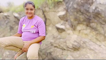 Cute school gril fuck her tight pussy in jungle outdoor xxx video, viral mms