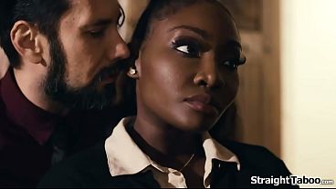 Busty ebony real estate agent Osa Lovely gets confronted with her low sale by her client.He wants to buy but in return wants to fuck her black pussy 