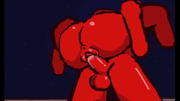 Horny red stickwoman 