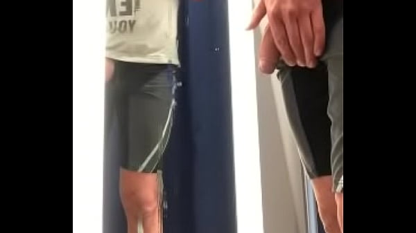 Play MP4 - Dare&colon; In a fitting room trying on bathers&comma; cumshot on mirror and licking cum&period;