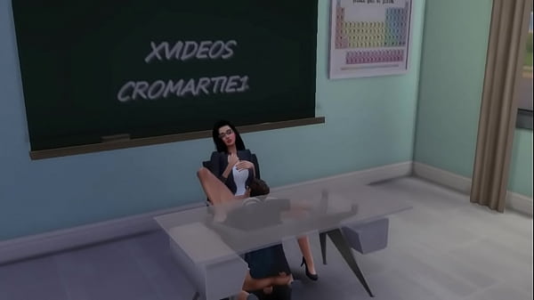Sexy young college teacher was_compromised and creampied byher tricky student Sims-4