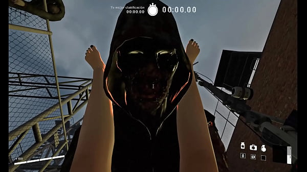 Zoey con las patitia para arriba first person animations