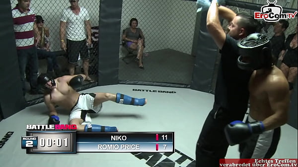 Brunette girlwith natural tits is the prize_for the_fight