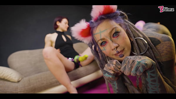 Play MP4 - I am your bad KITTEN - lesbian STRAP ON roleplay - BDSM&comma; petplay&comma; CAT&comma; ANAL buttplug - goth&comma; punk&comma; alt porn - ZF024