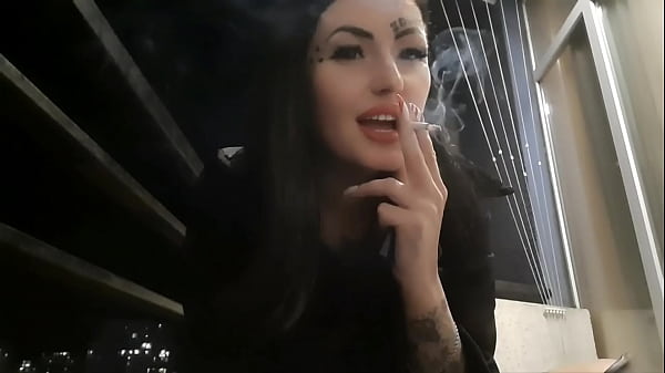 The fetish of smoking cigarettes. When Mistress puts out a cigarette on your tongue, she will put you in a doggy position and fuck your ass with her strapon 