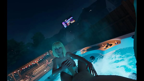Nonton Giant Tits Blonde College Girl Jerks Until Cum Player In Videogame thumbnail