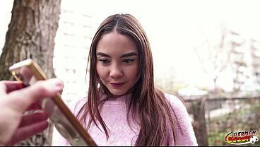 German Scout - Half Asia Latina Allison Sweet With Saggy Tits Pick Up For Hard Casting Fuck thumbnail