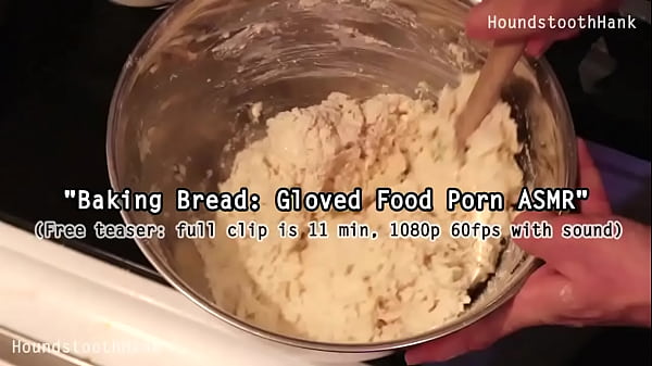 Baking gloved food porn asmr 