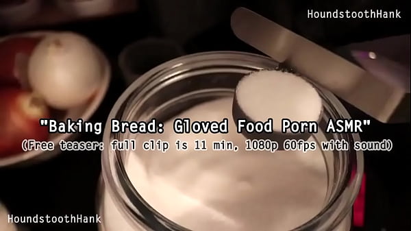 Baking gloved food porn asmr
