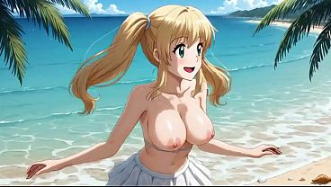 Beach Blonde Blowout: Elsa's Sandy Suck And Fuck Fest Ai Generated thumbnail