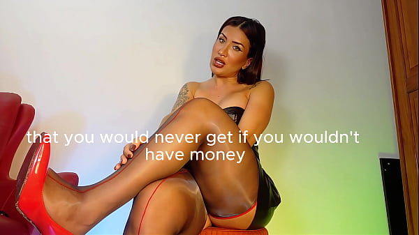 Cheating in black nylons and red stilettos 