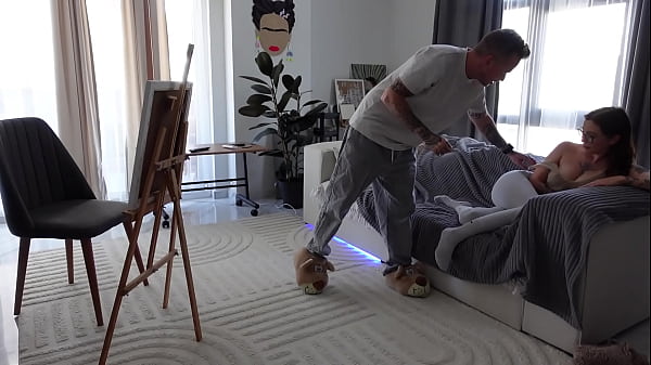 The artist undressed and fucked a modest model hard 