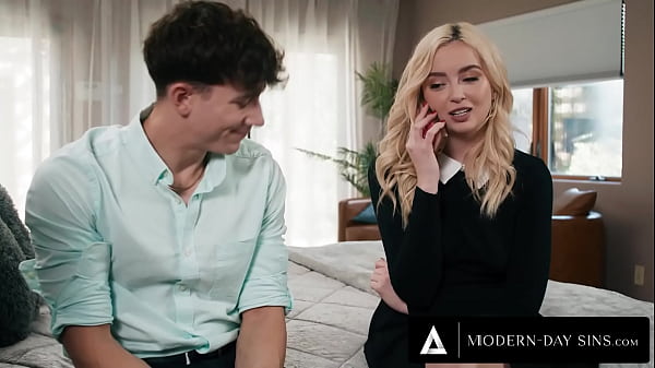 Petite blonde opens her virgin ass to bf