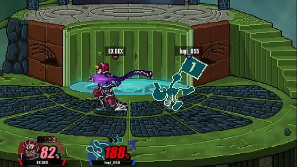 Casi lo logra, pero no SSF2 peleando contra lugi 055