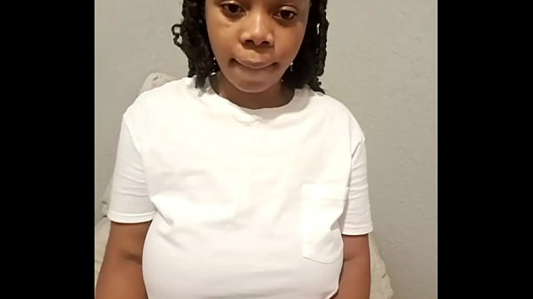 Sub slave plump african teen with bimbo blow job lips & huge plump drooping natural ordered to masturbate & count down to her 1st ever anal penetration in a foreign language