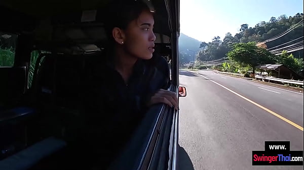 Amateur Thai_girlfriend teen big cock blowjob after a dayof having fun