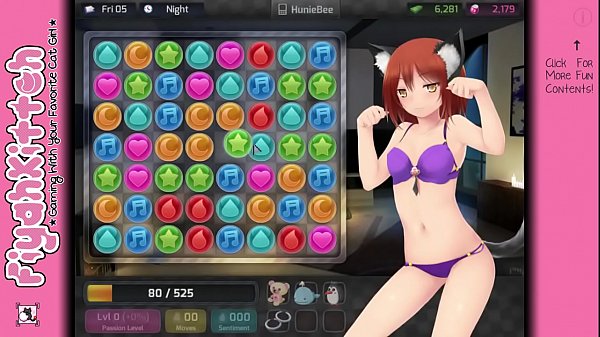 kitteh Sex - *HuniePop* Female Walkthrough #6