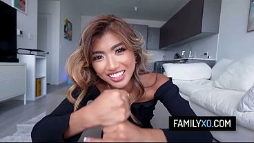 Broke stepdaughter fucks with stepdad to earn extra cash