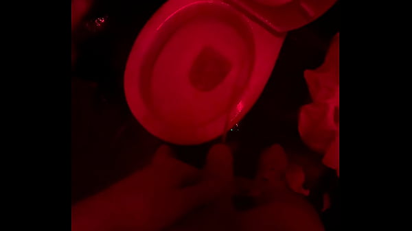 Amateur boy watches his friend pee in the club's toilets, lends him a helping hand and gets hard... 