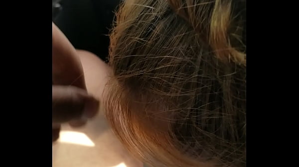 Getting a bj in her g strings 