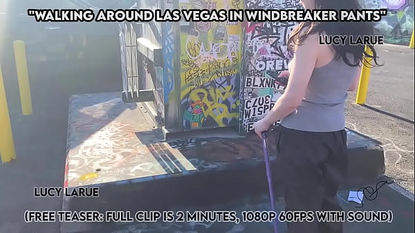 Walking Around Las Vegas in Windbreaker Pants