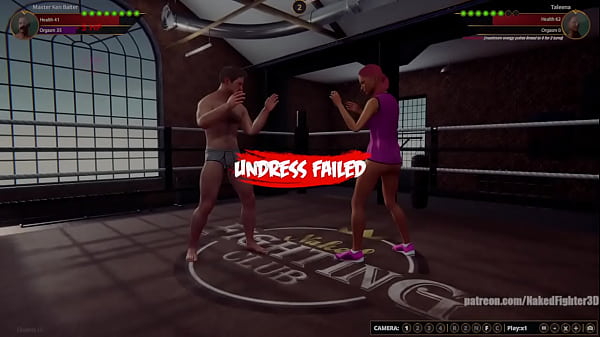 Master Ken_Baiter_VS Taleena Naked_Fighter_3D