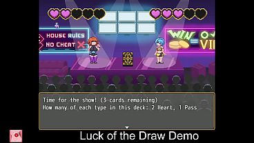 Luck of the draw demo free steam demo game sexual content strategy casual female protagonist card battler card game 2d anime colorful cute nudity pixel graphics top down turn based tactics nsfw singleplayer mature hentai