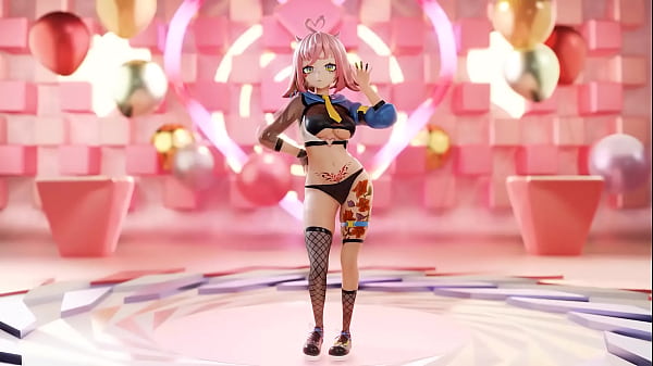 VTUBER STRIPS & DANCES TO KPOP MMD 