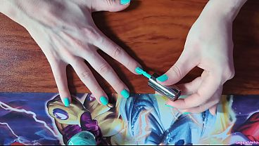 Sage Eldritch Painting Her Nails Turquoise [SFW]