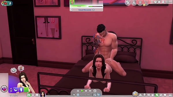 Girl pov_and commentary of Treasures of Nadia Pt_2 and then cumming to Sims gameplay at the end