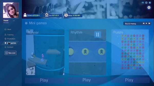 Game about sexy girl 