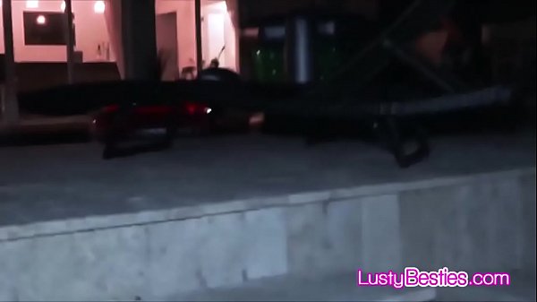 Busty besties in army uniforms sharingdick