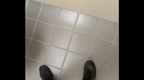 Stroking in public stall p1