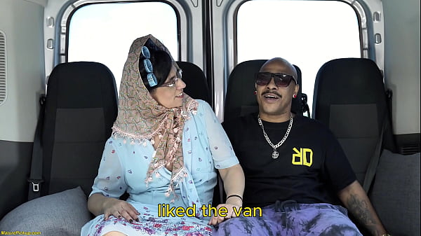 Fat Ass Headscarf Mature Picked Up From Street For Her First Rough Big Black Dick Ass Fucking In My Driving Van thumbnail