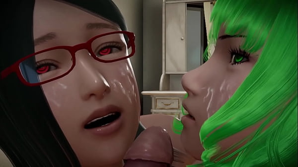 Play MP4 - Sarada & Tatsumaki Threesome Double blowjob &lbrack;Full Video&rsqb; 6m