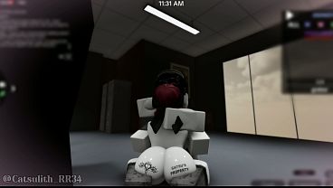 Roblox guest girl walks into the meeting room to have secret sex with me~ | Pt.1 