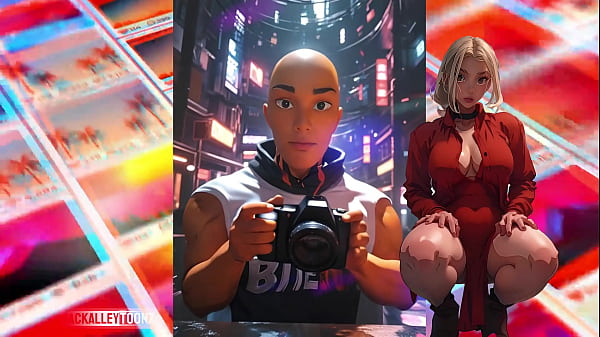 Thick anime beauties take the block in an ai animated photoshoot