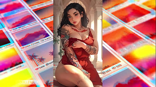 Thick anime beauties take the block in an ai animated photoshoot 