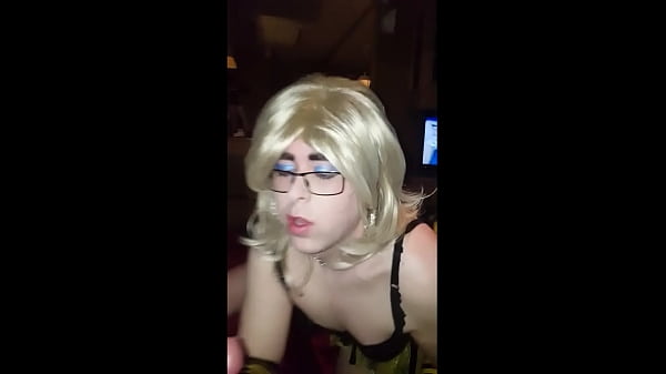 Crossdresser bitch gets rough treatment 