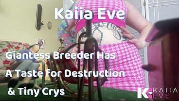 Giantess breeder has a taste for destruction & tiny crys 