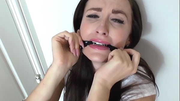 Stiletto Wearing Tight Skirt Slut Gets Handcuffed In The Corner Of The Kitchen On The Floor Struggling To Get Out thumbnail