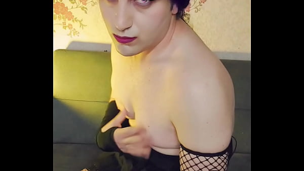 Sexy Slut Sissy White Body Crossdresser Solo Strip Dance 